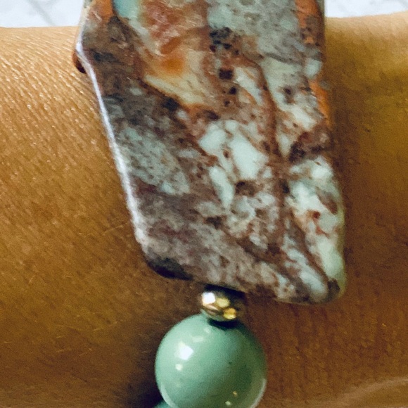 Jcrew, Beaded Bracelet With Accent Stone, Beautiful, New - Picture 2 of 3